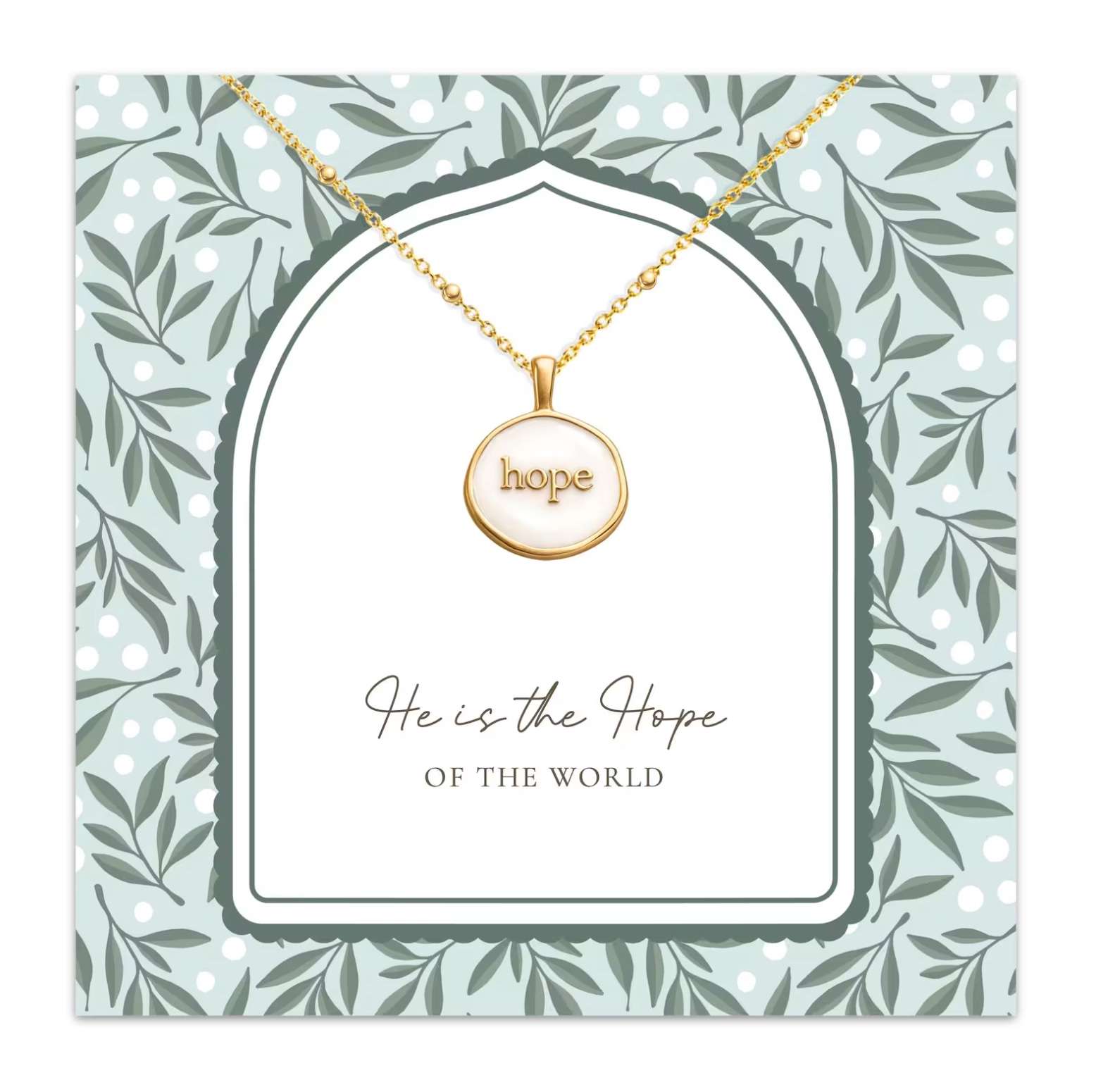 Hope Enamel Necklace