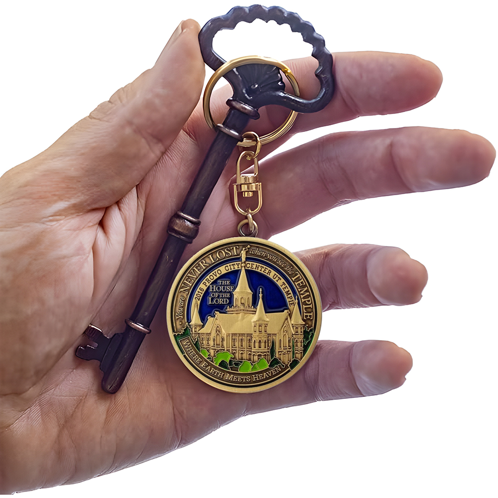 Provo City Center Utah Temple Keychain, , large image number 5