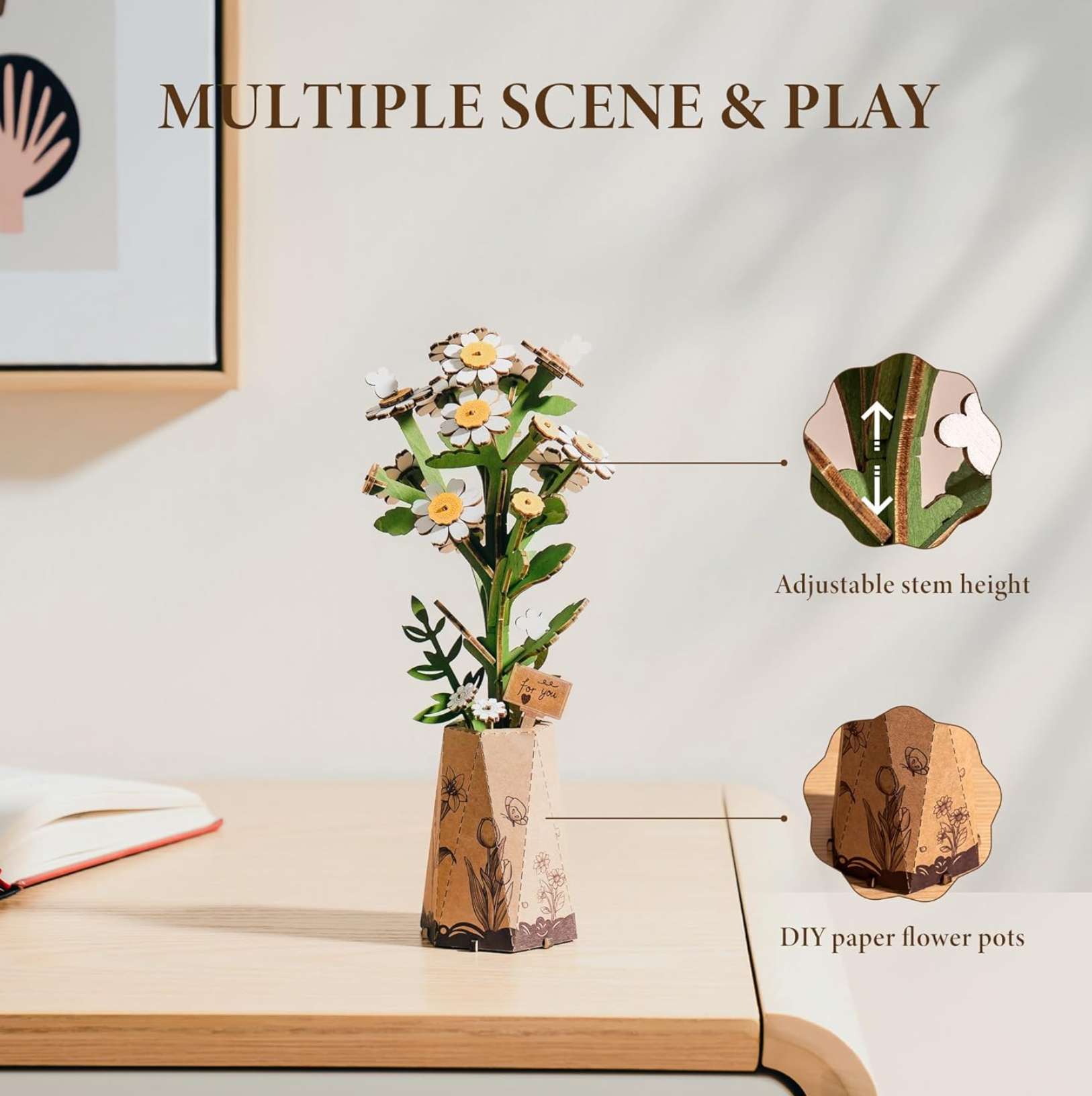 Chamomile Wooden 101 Piece Puzzle, , large image number 2