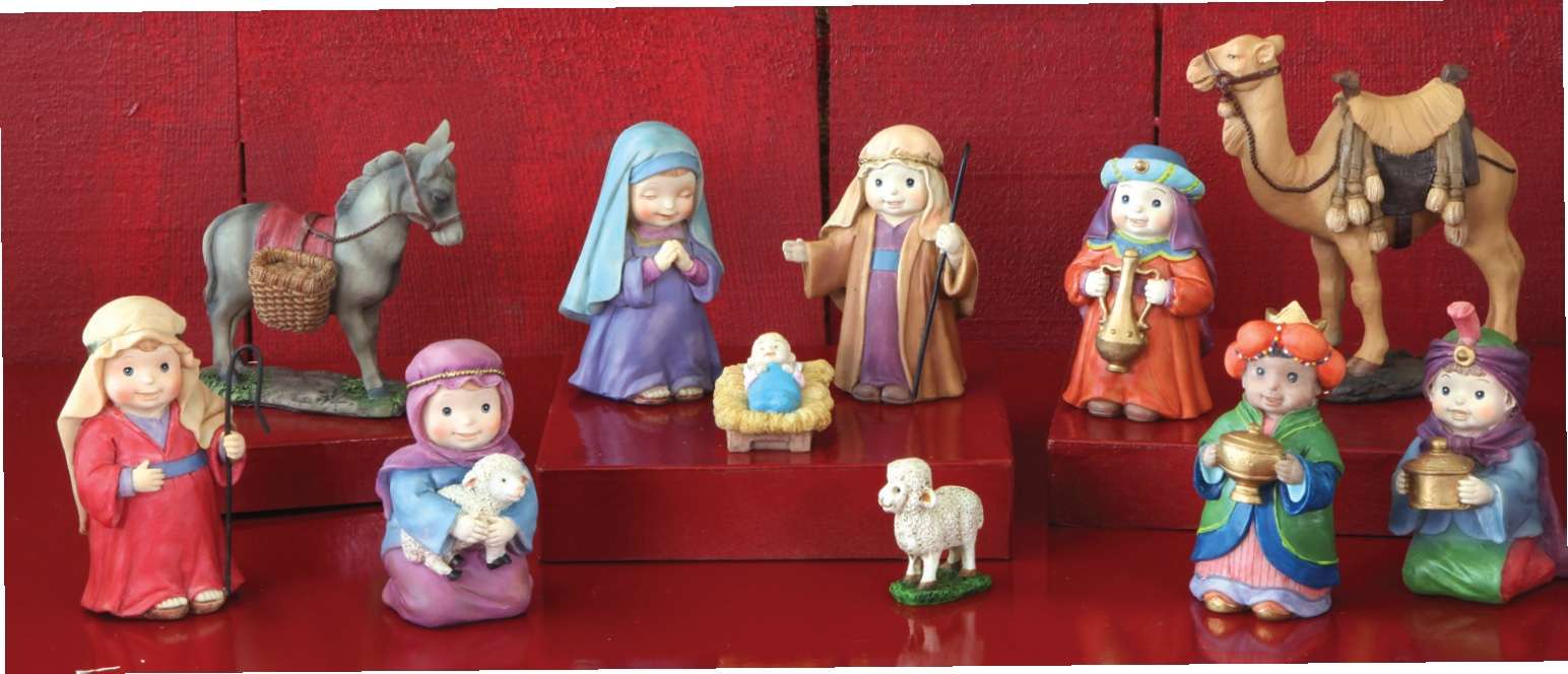 Children's Colorful Resin Nativity, , large image number 1
