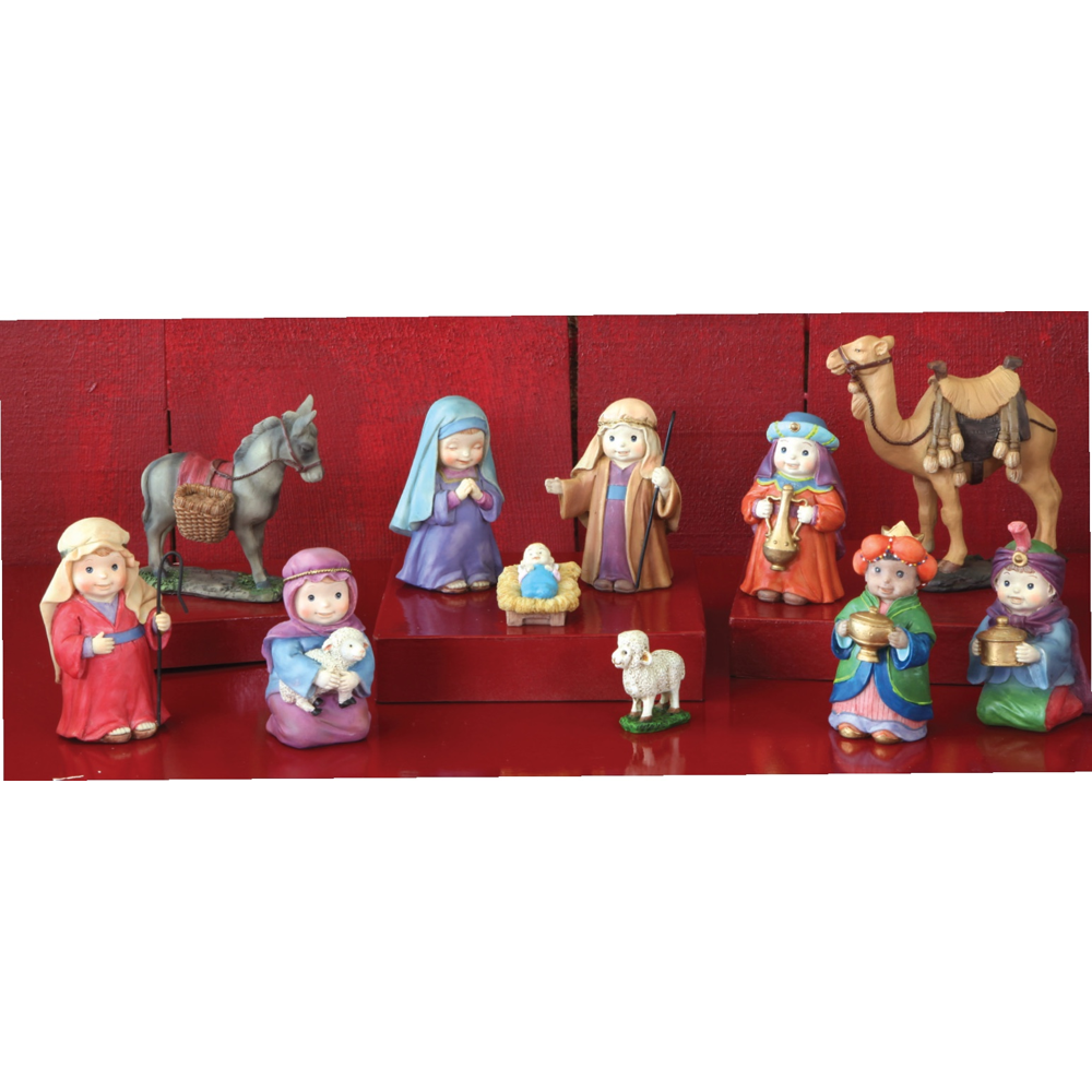Children's Colorful Resin Nativity, , large image number 1