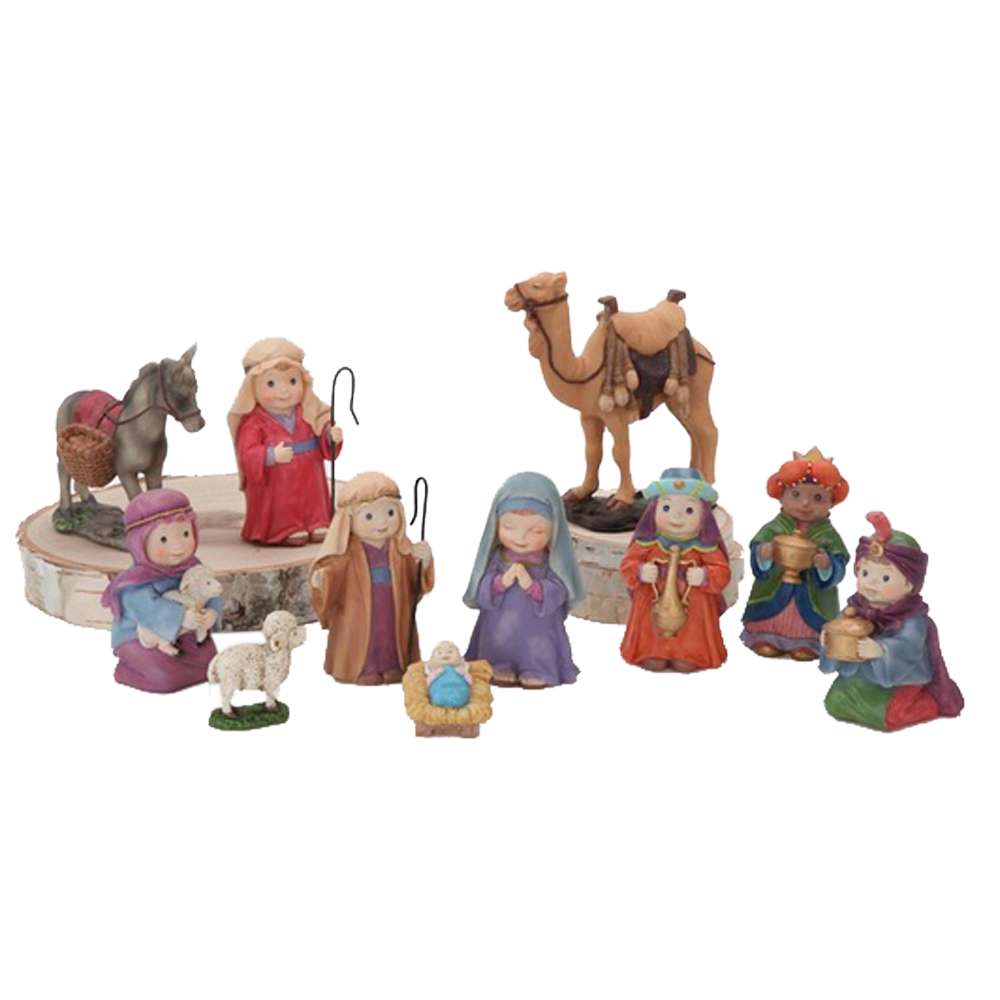 Children's Colorful Resin Nativity