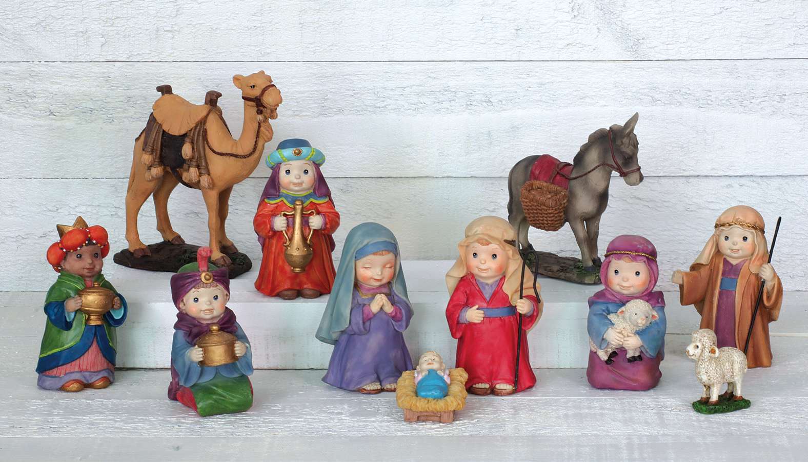 Children's Colorful Resin Nativity, , large image number 2