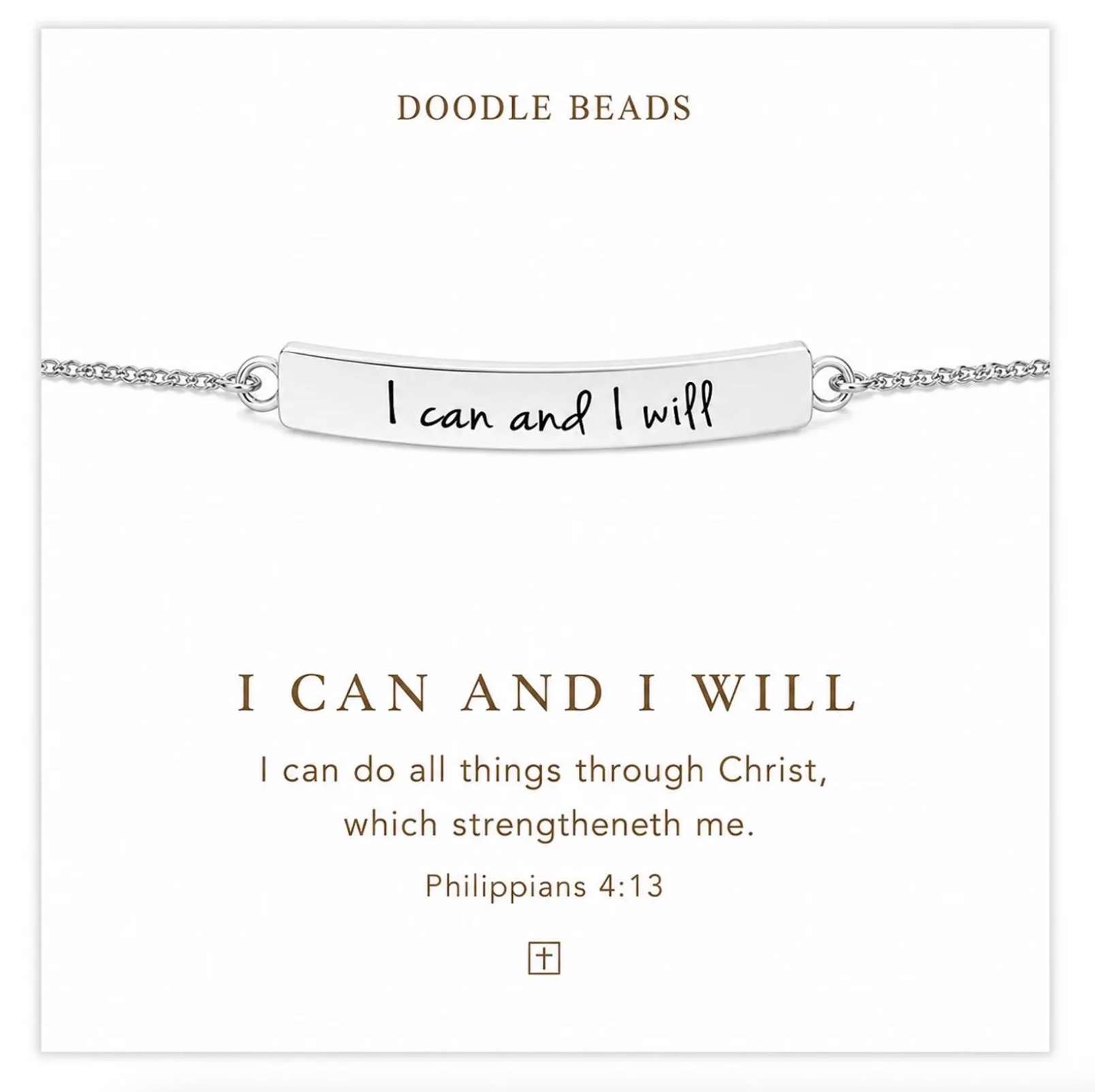 I Can and I Will Adjustable Bracelet, , large