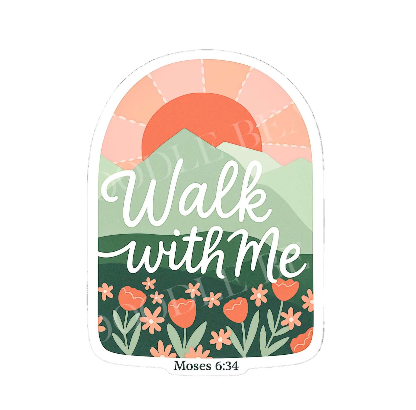 2026 Youth Theme Walk with Me Sun Sticker