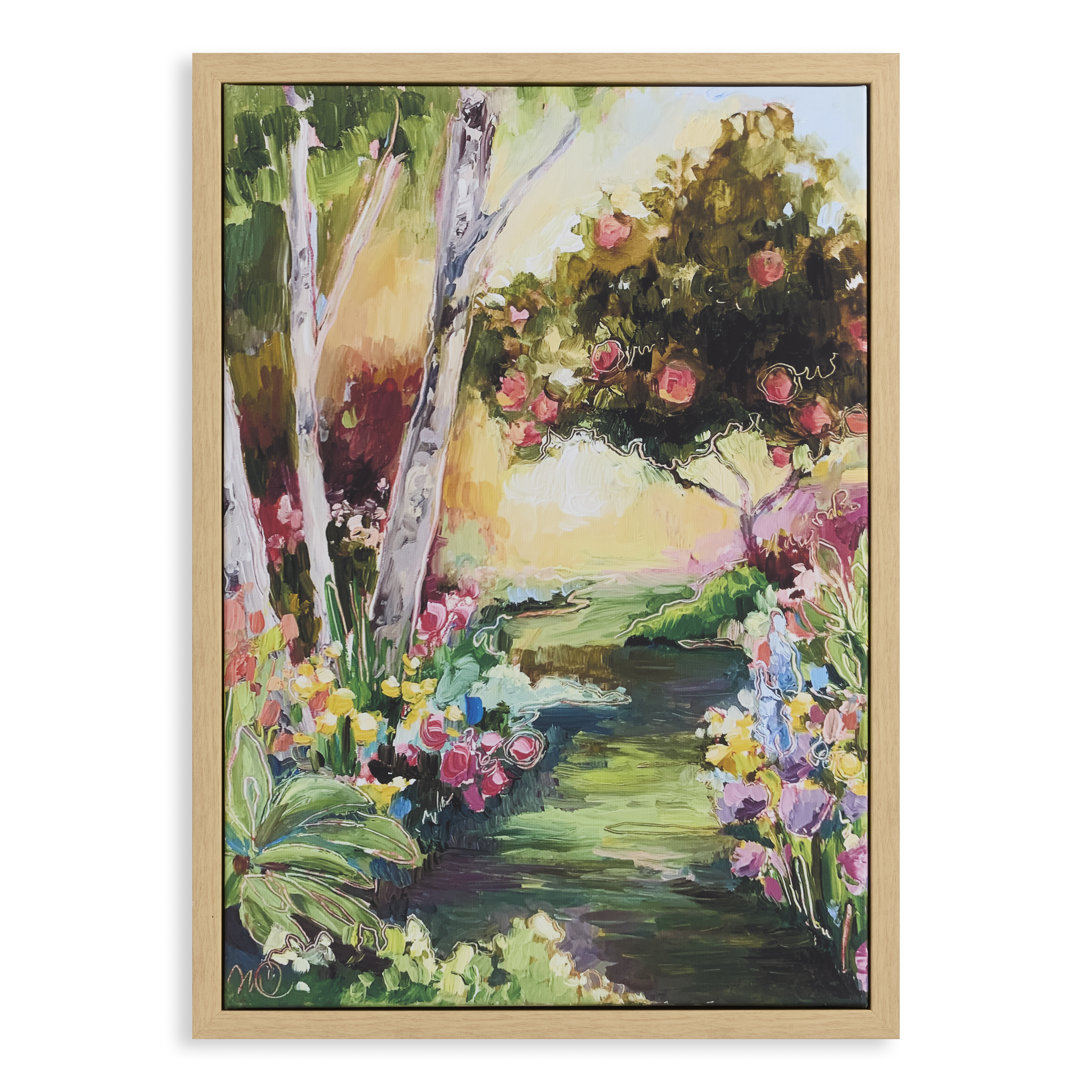 God's First Garden (21x15 Floating Framed Canvas Print) - CASTEEL