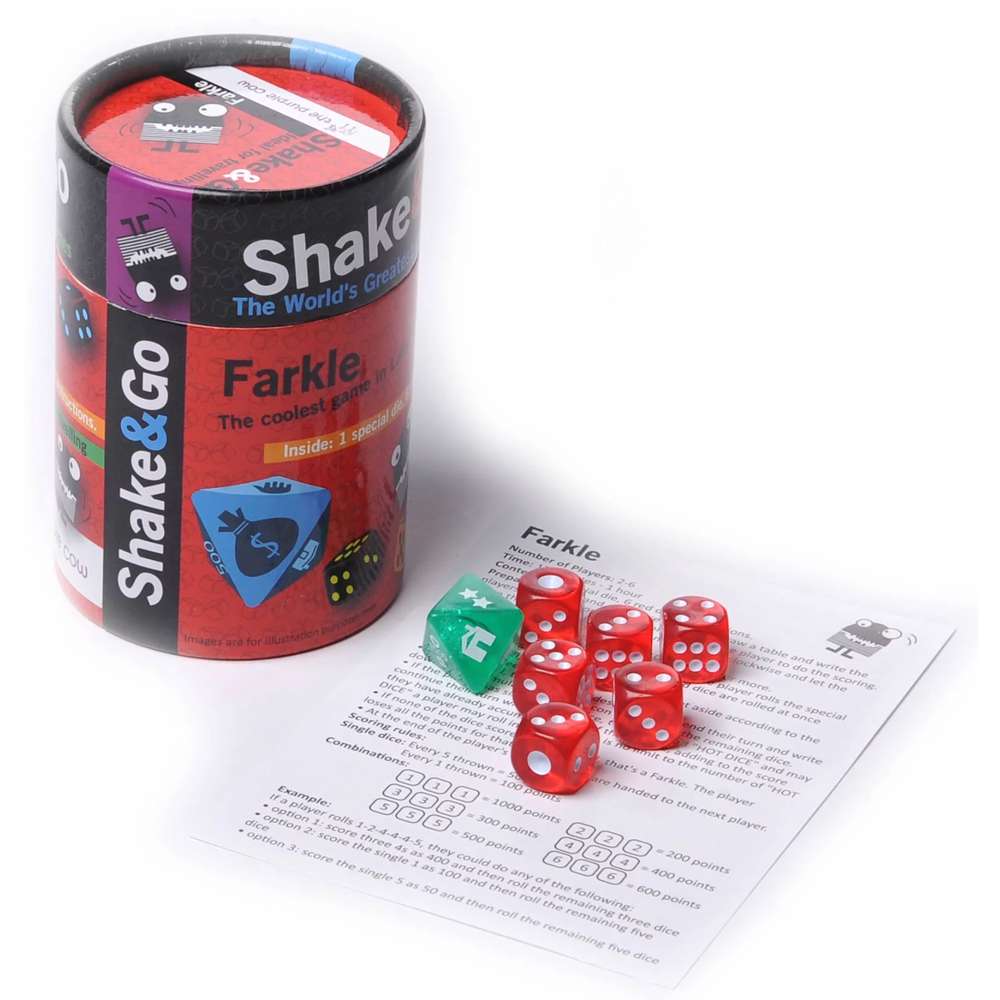 Shake and Go Farkle Dice Game, , large