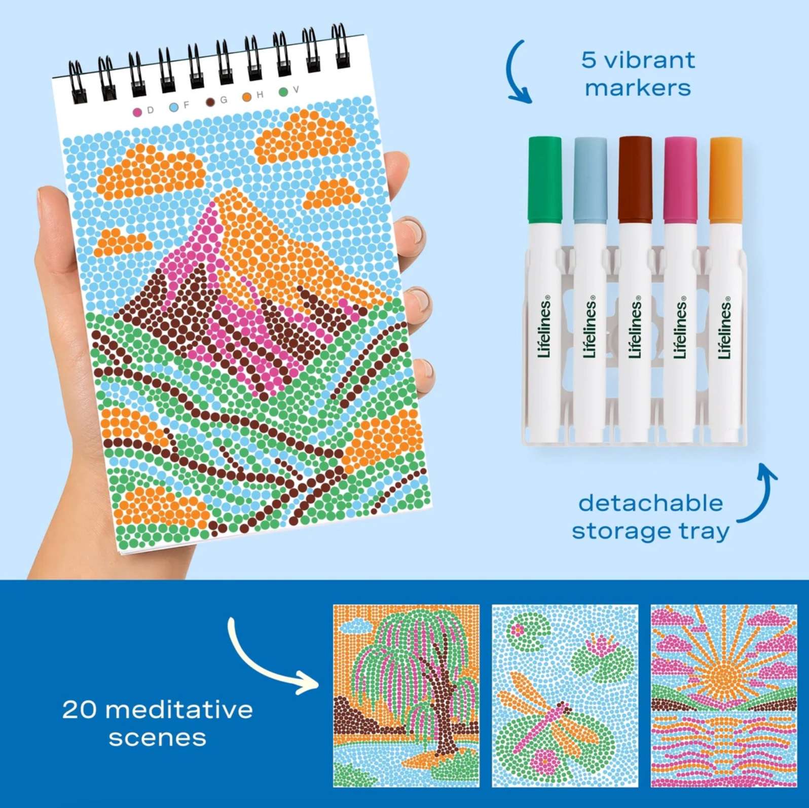 FlowArt Mini Dot-By-Letter Nature's Wonders, , large