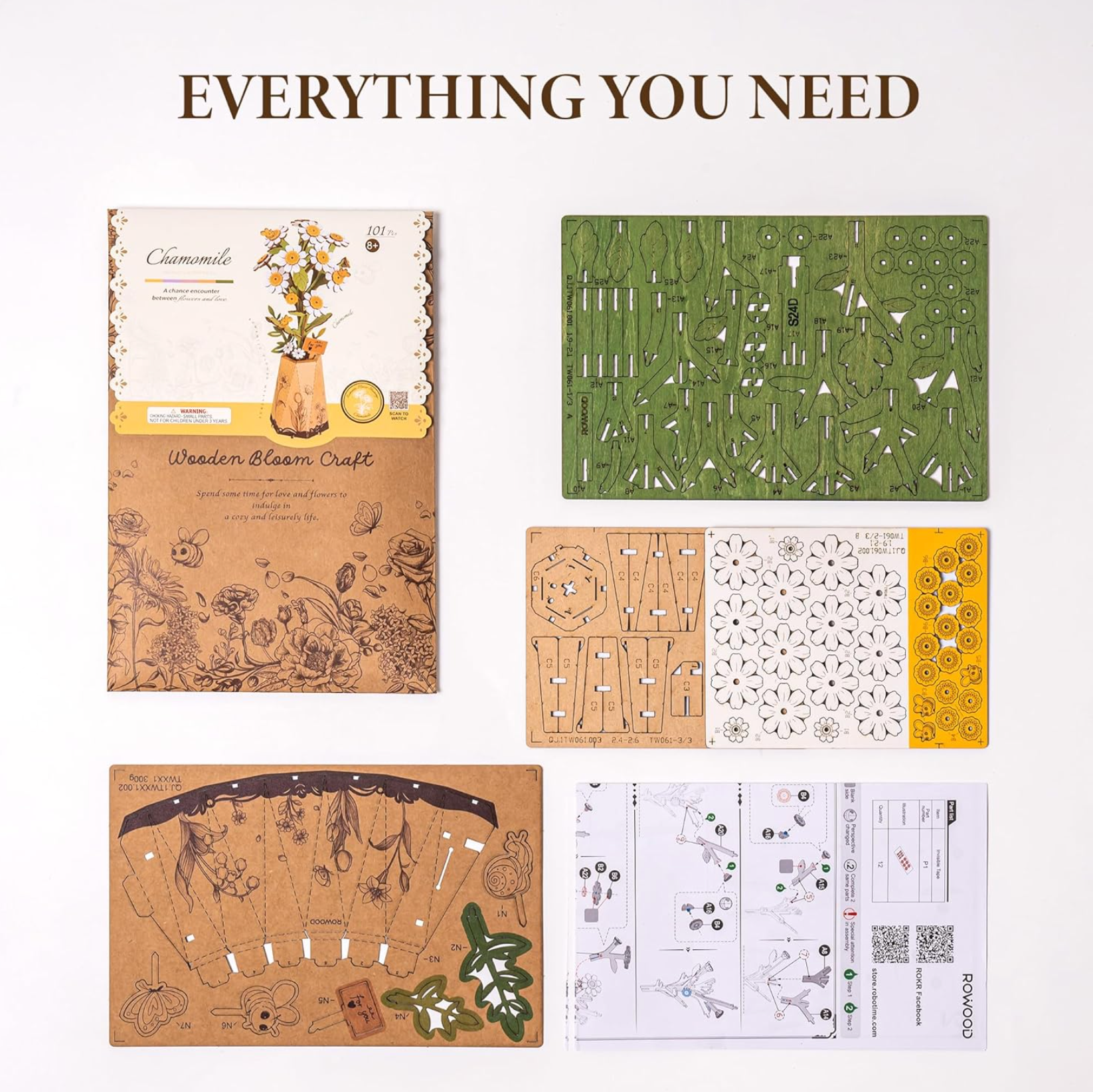 Chamomile Wooden 101 Piece Puzzle, , large image number 3