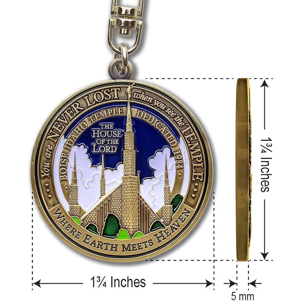 Boise Idaho Temple Keychain, , large