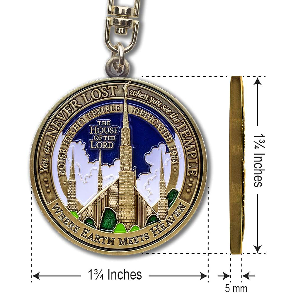 Boise Idaho Temple Keyring, , large