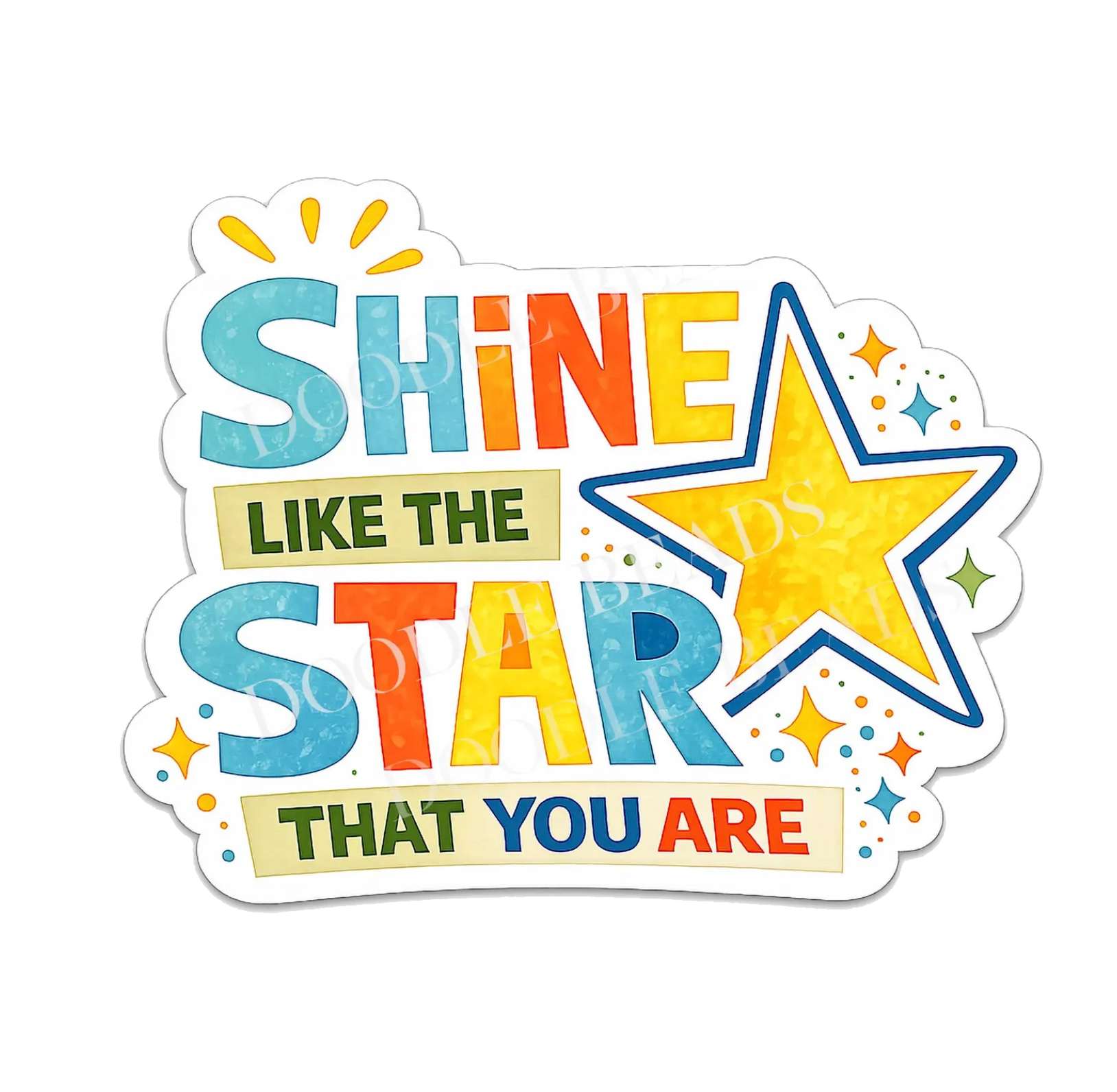 Shine Like a Star Sticker