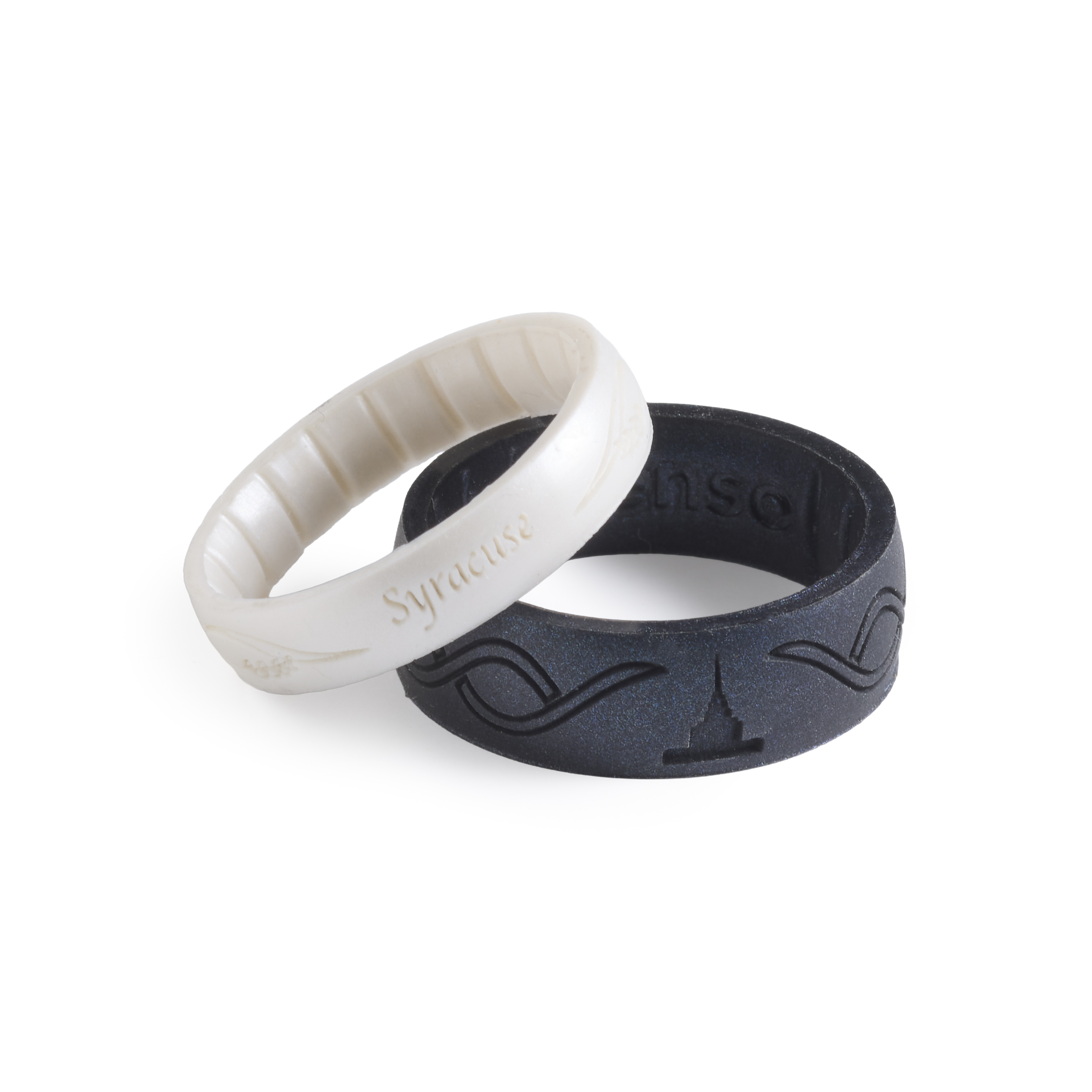 Syracuse Temple Thin Silicone Ring, , large image number 2