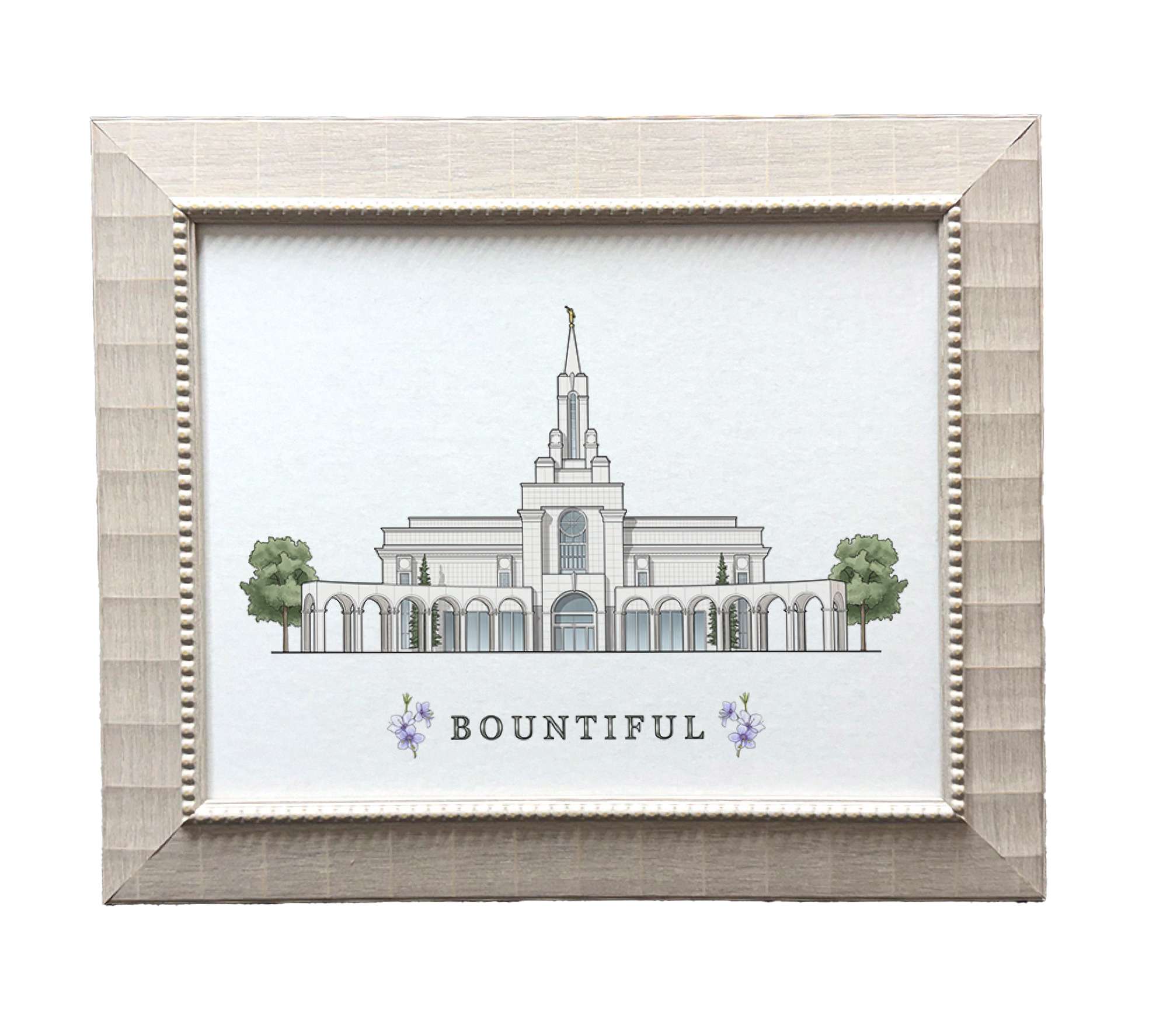 Bountiful Utah Temple (15x18 Framed Paper Print), , large image number 0