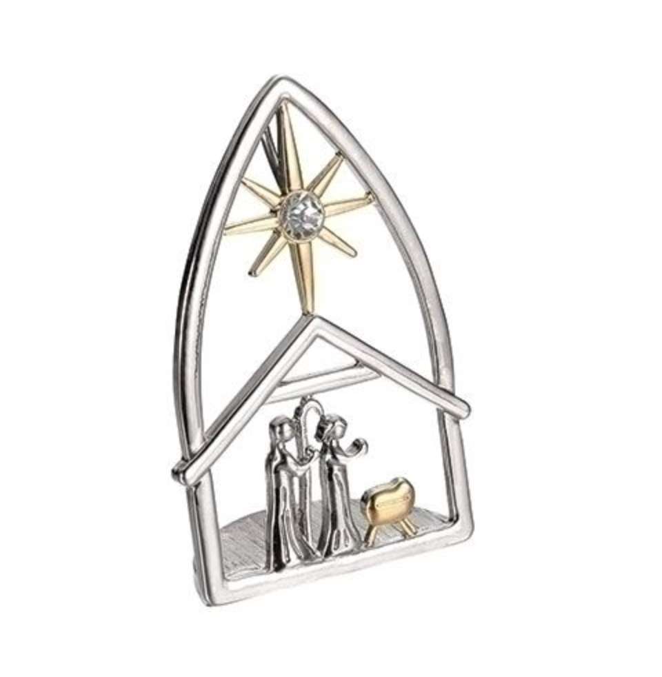 Standing Metallic Nativity, , large image number 0
