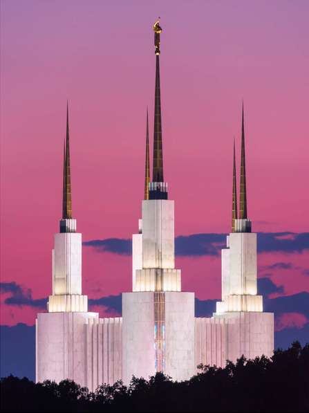 Washington, D.C. Temple Sunset Glow, , large image number 0