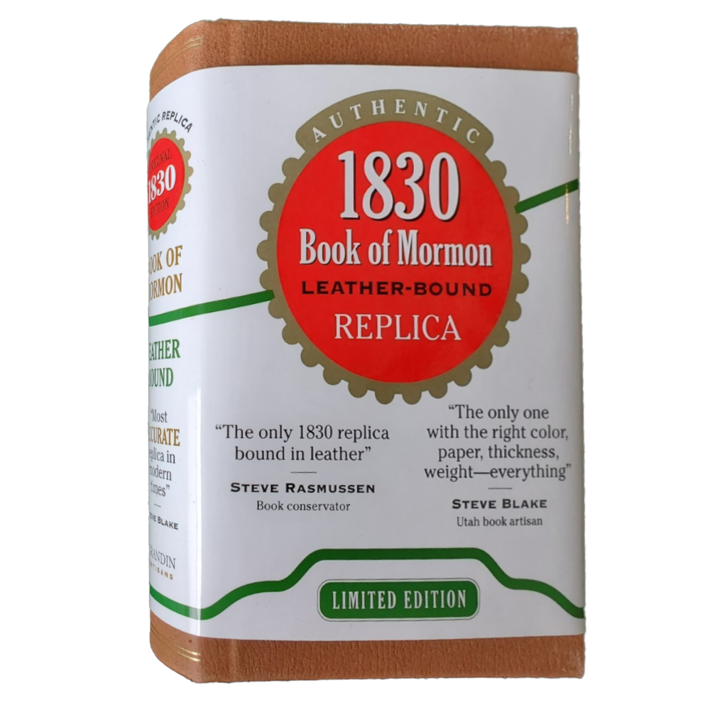 Book of Mormon Replica, 1830 Leather-bound Edition - STRATFORD