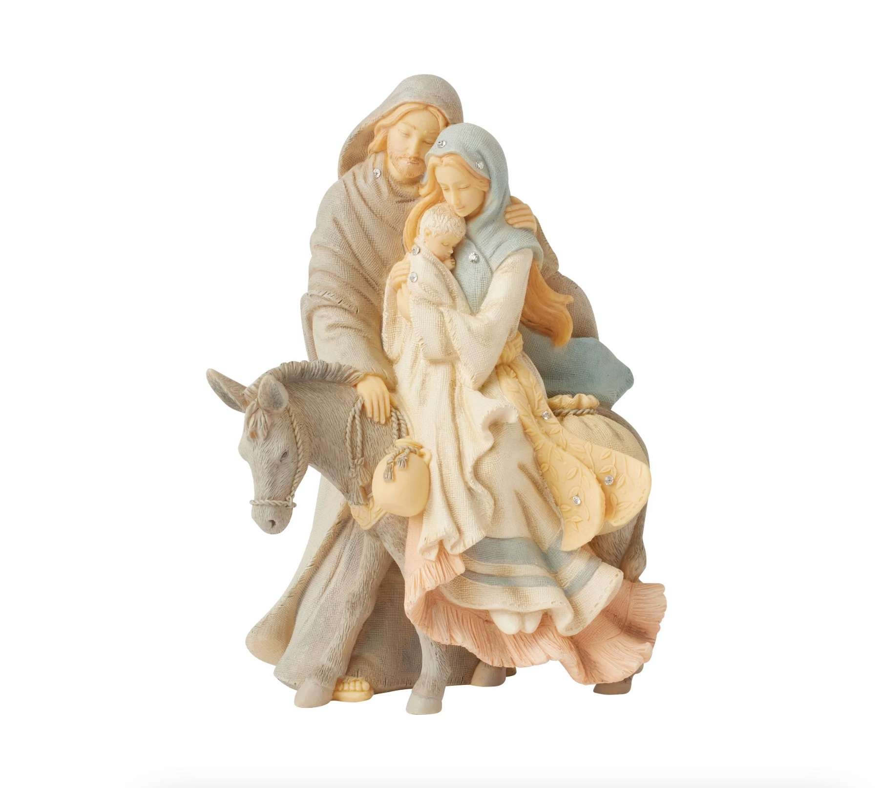 Holy Family with Donkey Nativity