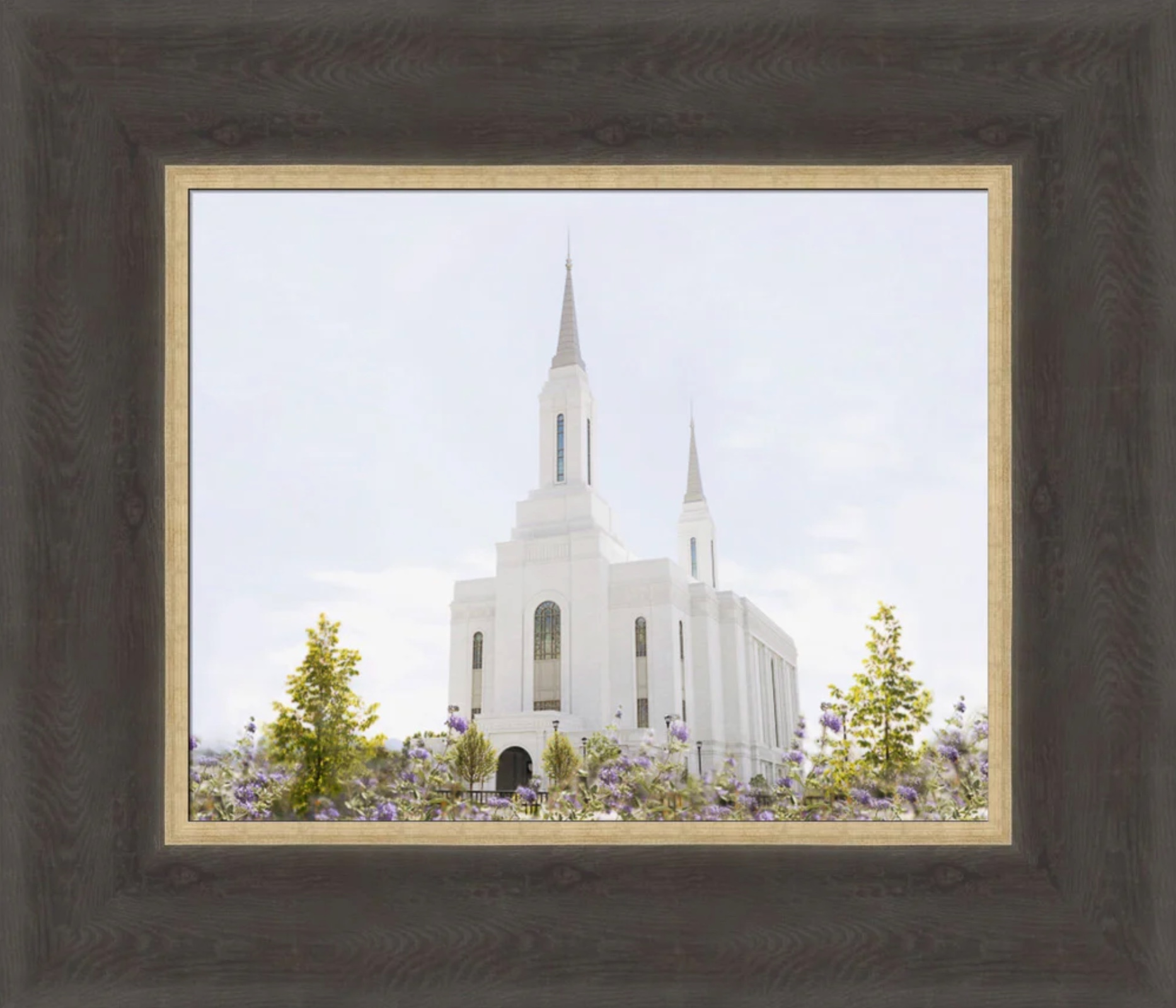 Lindon Utah Temple - Peace and Purpose (12x14 Framed Paper Print)
