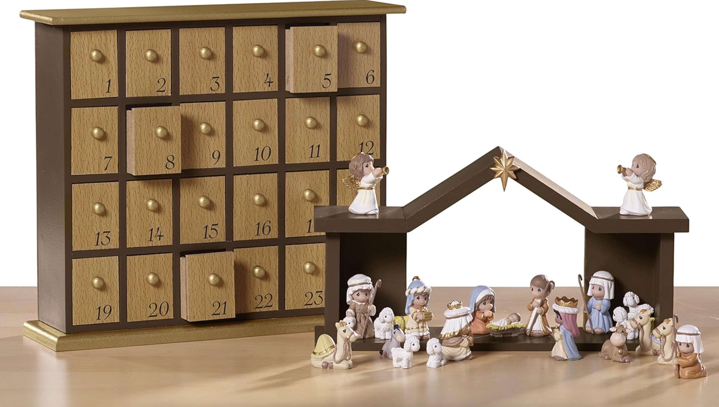 Precious Moments O, Come Let Us Adore Him Nativity Advent Calendar, , large image number 3