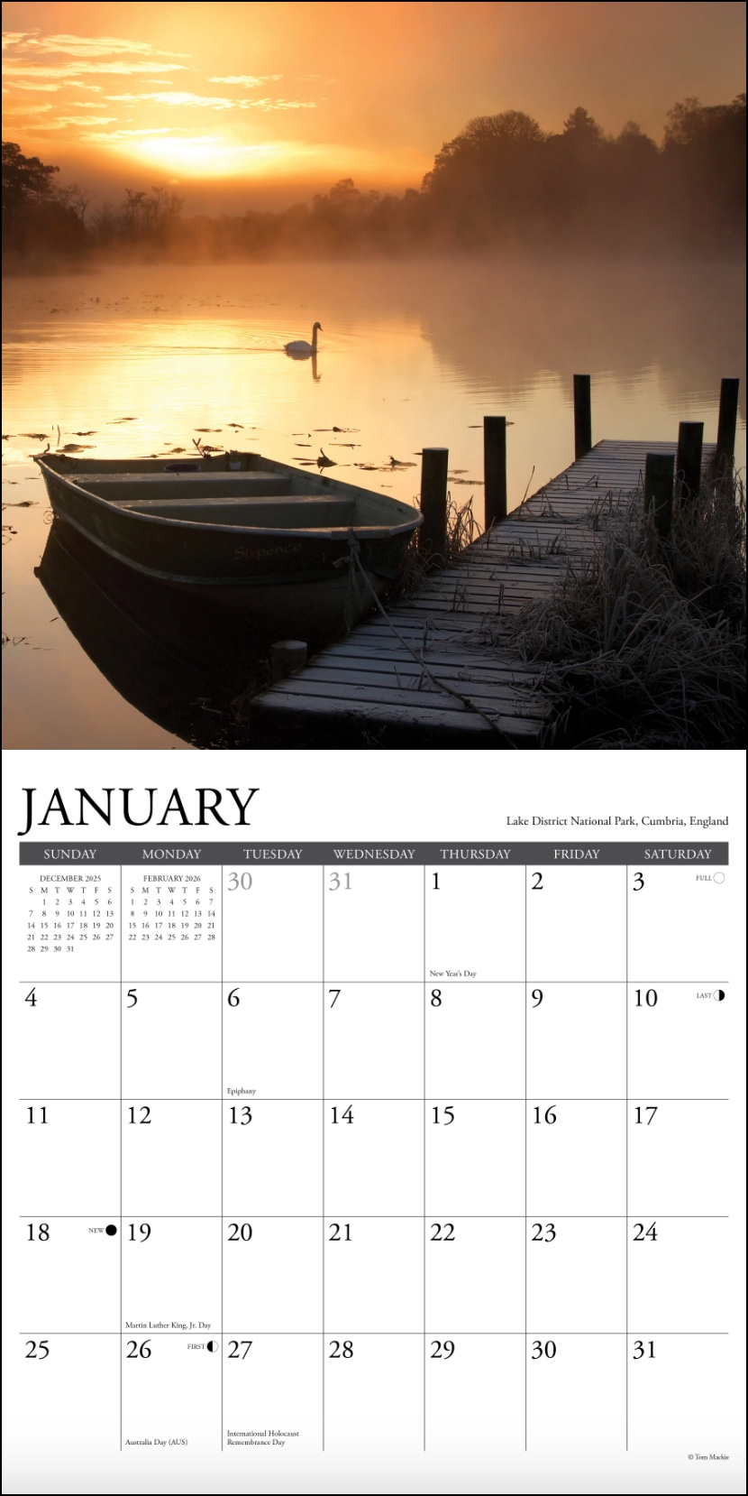 2026 Sunrise, Sunset Wall Calendar, , large
