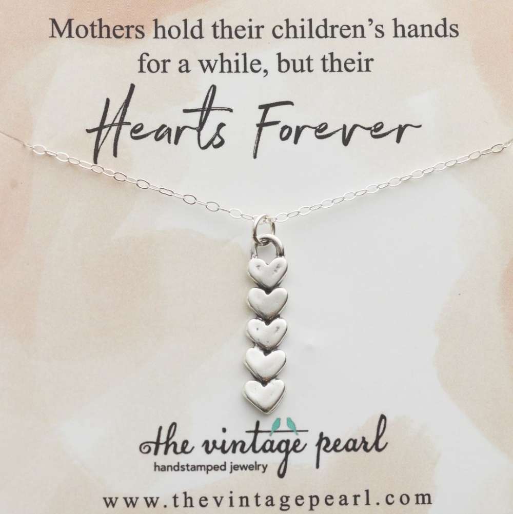 Five Hearts Forever Necklace