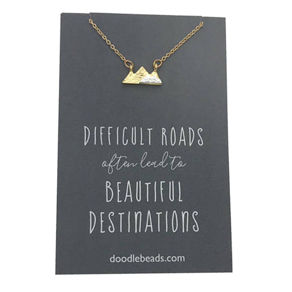 Beautiful Destinations Mountain Necklace