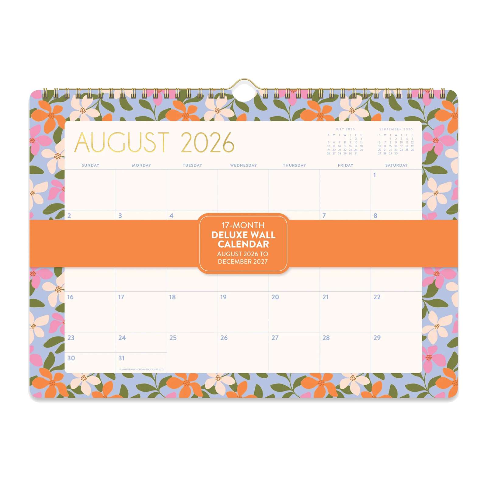 2027 Secret Garden Deluxe Wall Calendar
