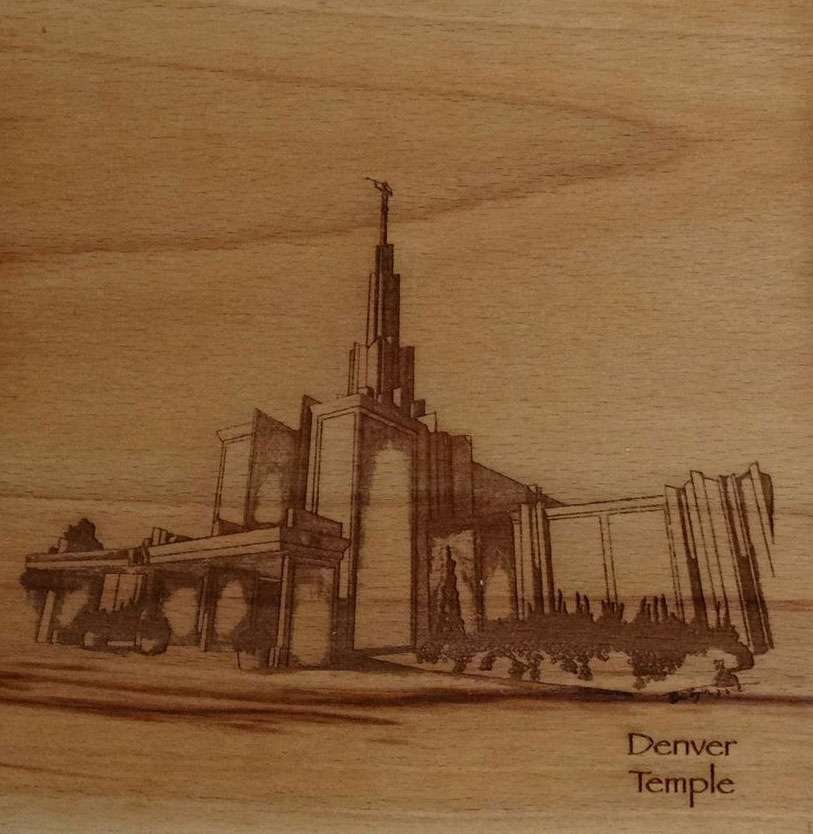 Denver Temple (6x6 Plaque)