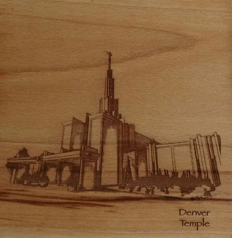 Denver Temple (6x6 Plaque), , large image number 0