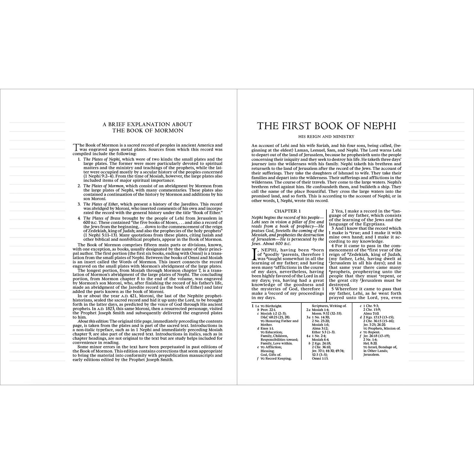 The Book of Mormon, Journal Edition, Faux Leather, Large Print (with index), , large image number 2