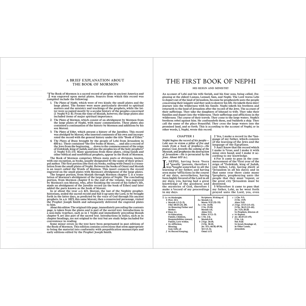 The Book of Mormon, Journal Edition, Faux Leather, Large Print (with index), , large image number 2