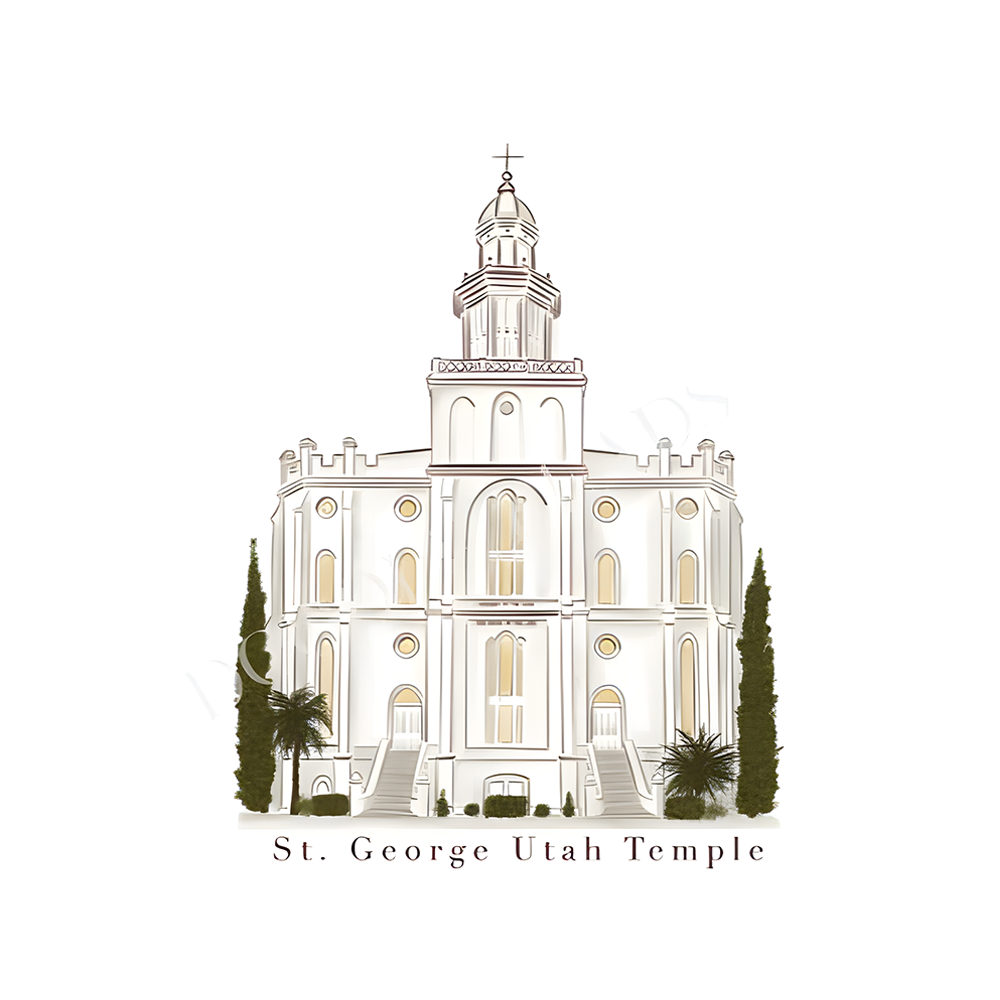 St. George Utah Temple - 5x7 Print