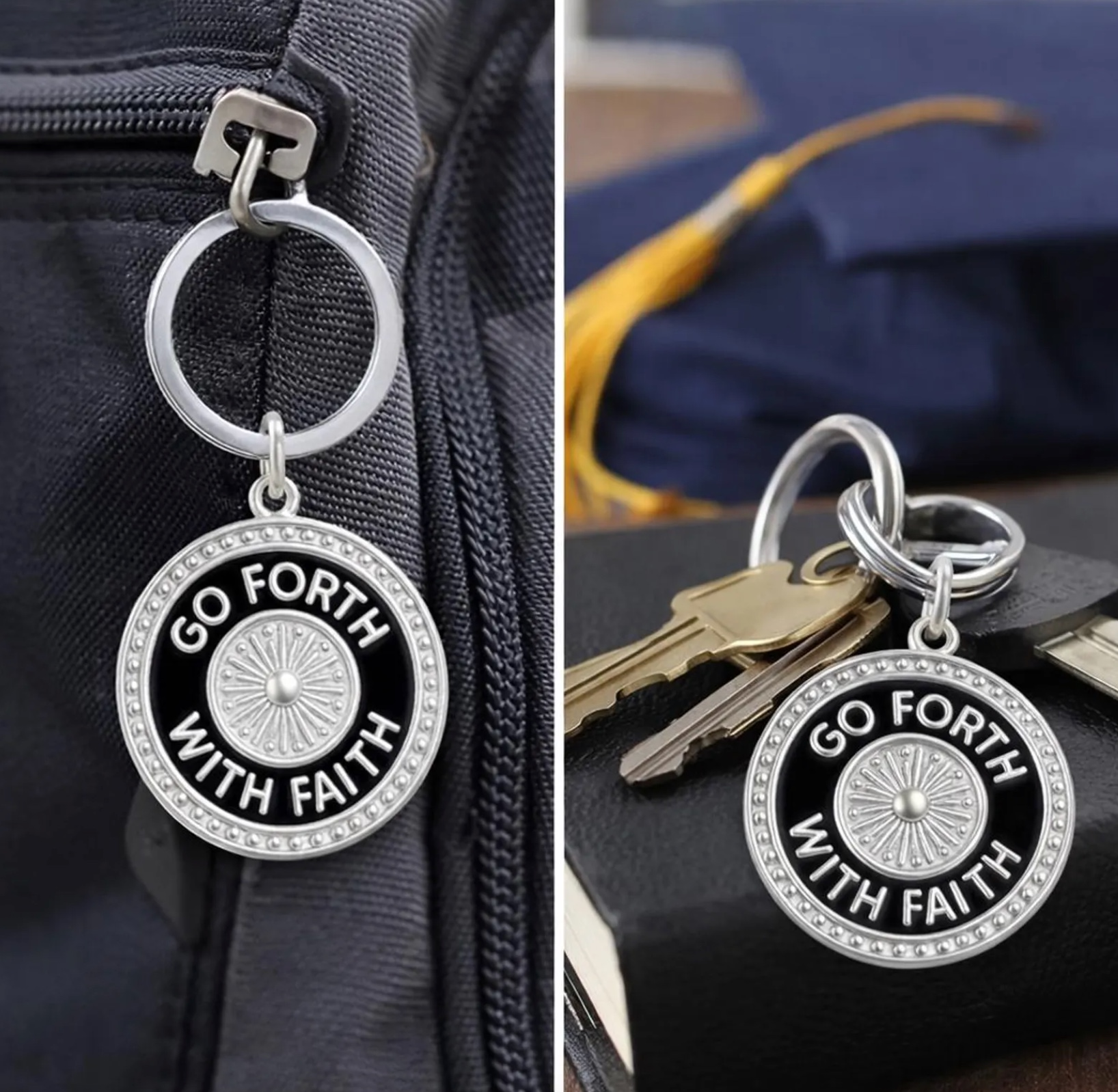Go Forth with Faith Keyring, , large image number 2