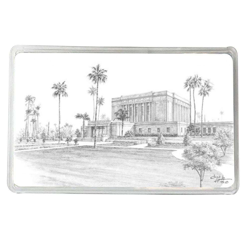 Mesa Arizona Temple Black & White Recommend Holder