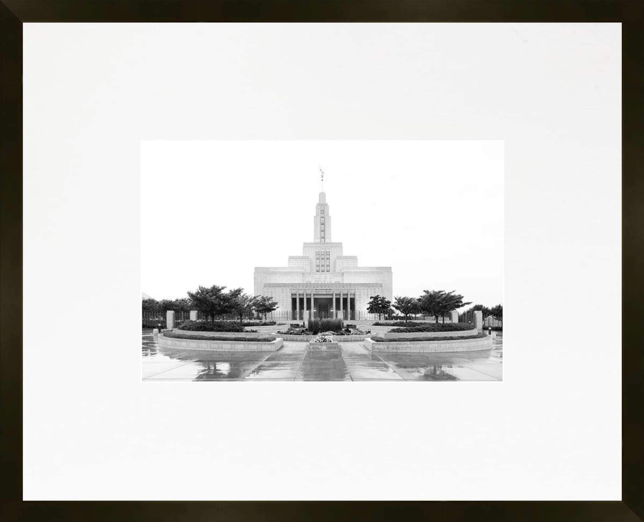 Draper Utah Temple, Place of Peace (21x17 Framed Paper Print)
