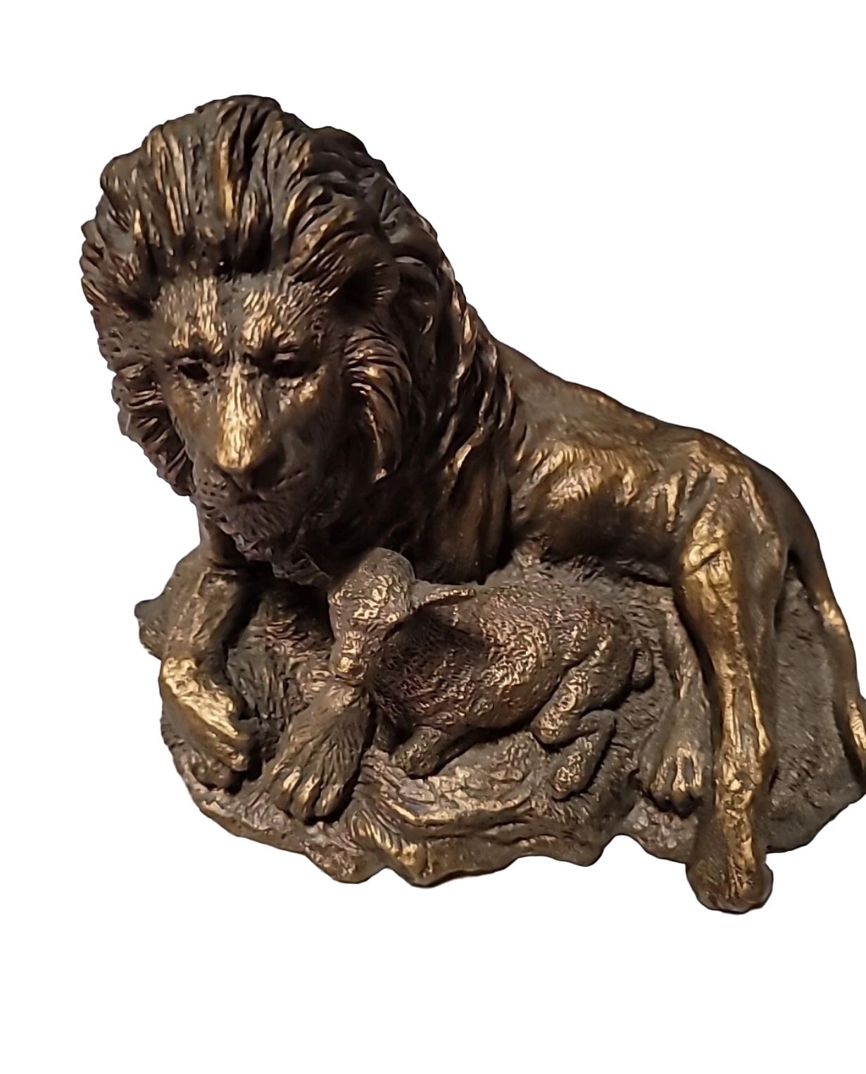 The Lamb and the Lion Bronze Statue, , large image number 0