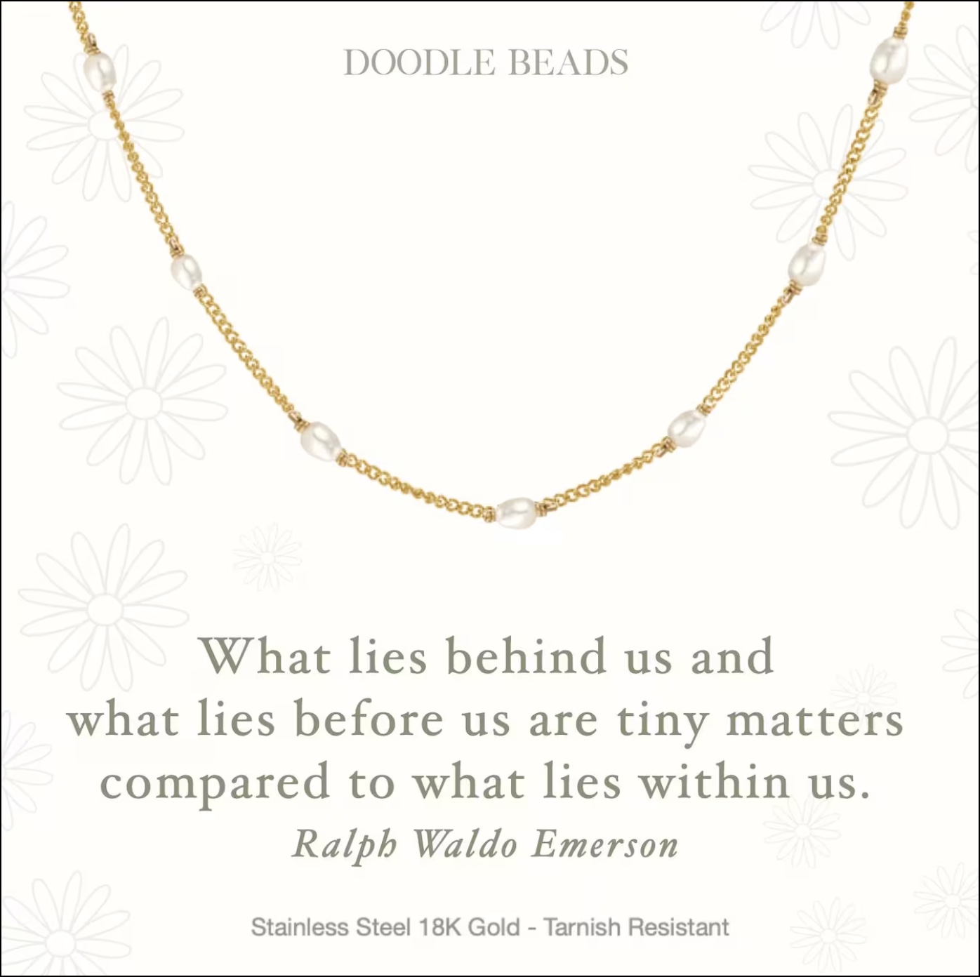 What Lies Behind Us Pearl Necklace