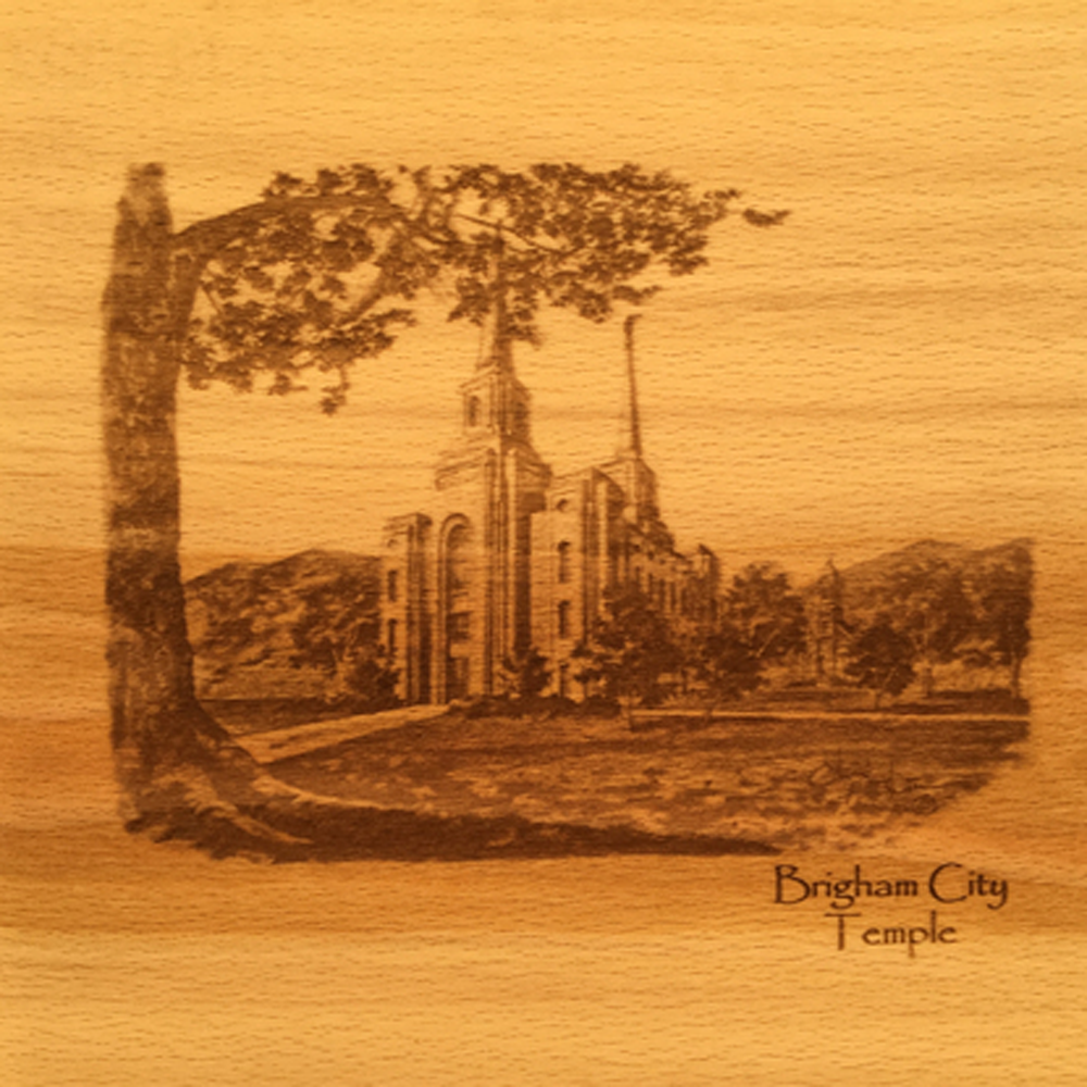 Brigham City Temple (6x6 Plaque)