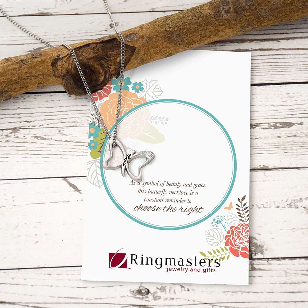 Butterfly CTR Necklace, , large