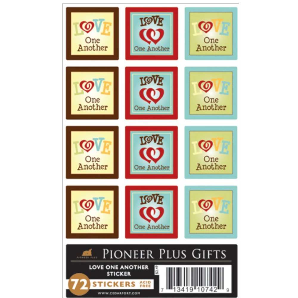 Love One Another Stickers