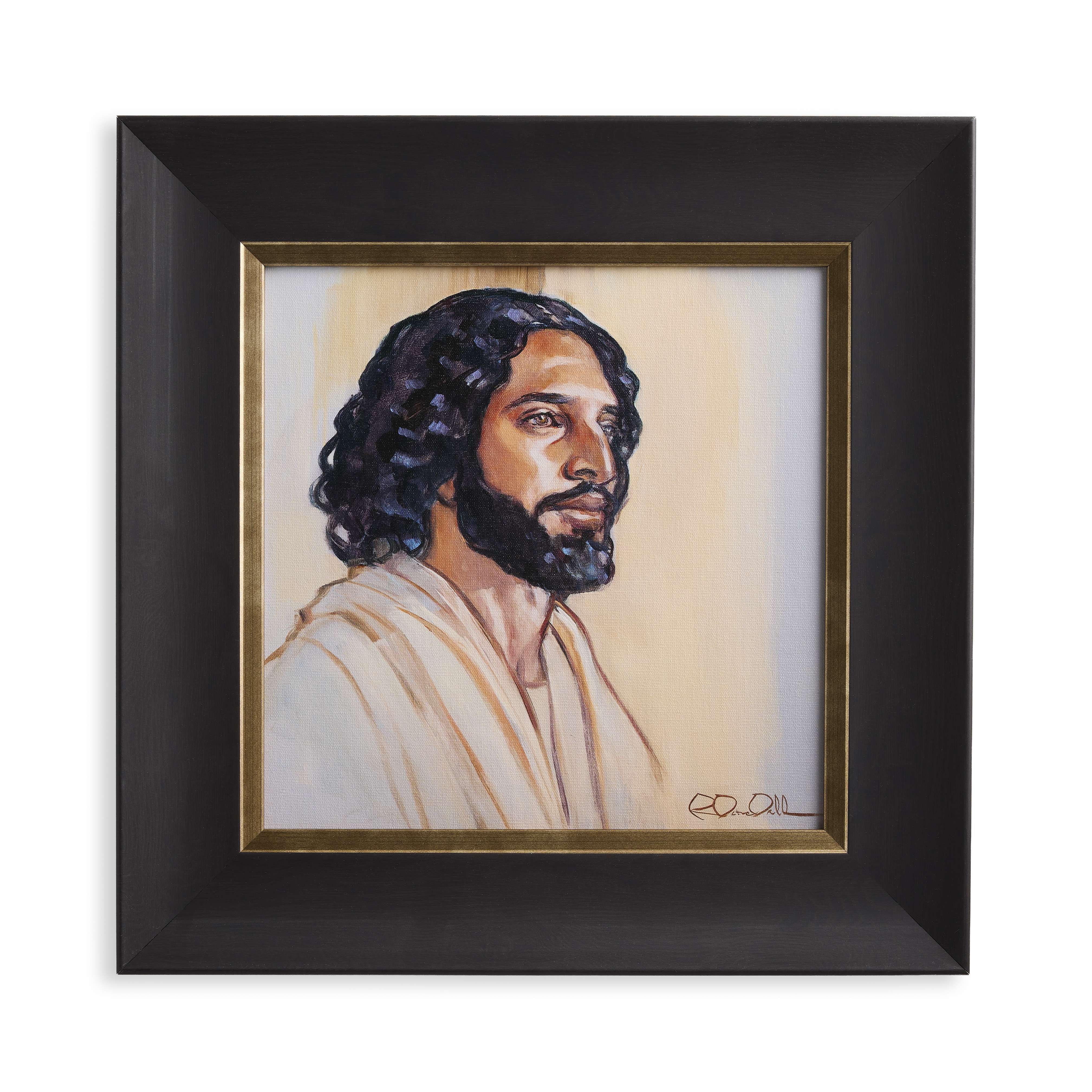 Oil Study of Christ (13x13 Framed Textured Print), , large image number 0