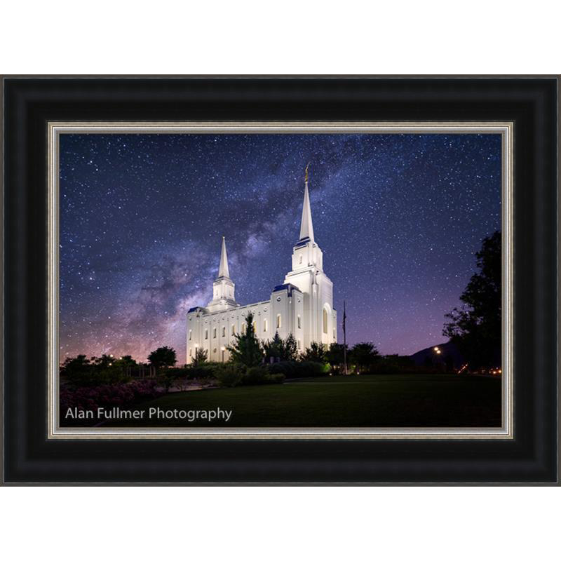 Celestial Temple Series: Brigham City Temple (25x34 Framed Art)