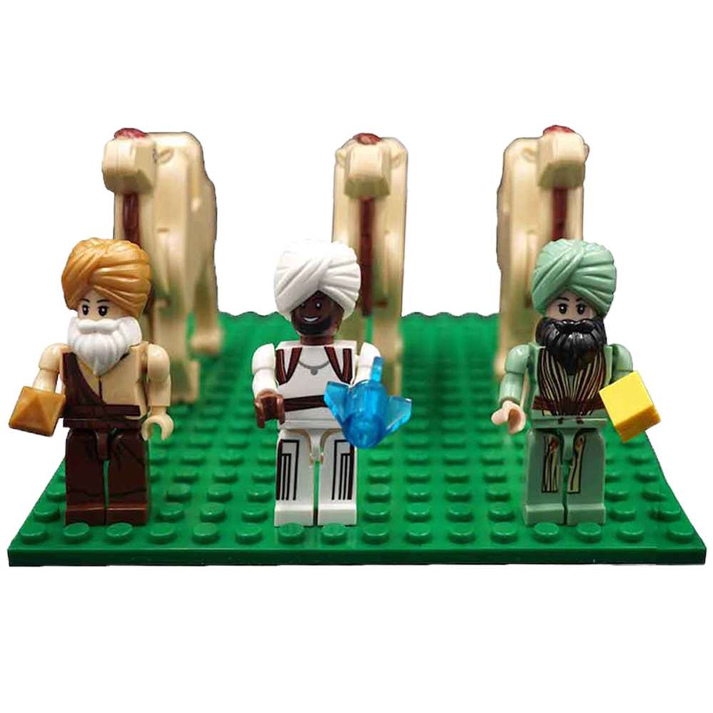 Brick'Em Young Building Block Plastic Nativity, , large image number 1