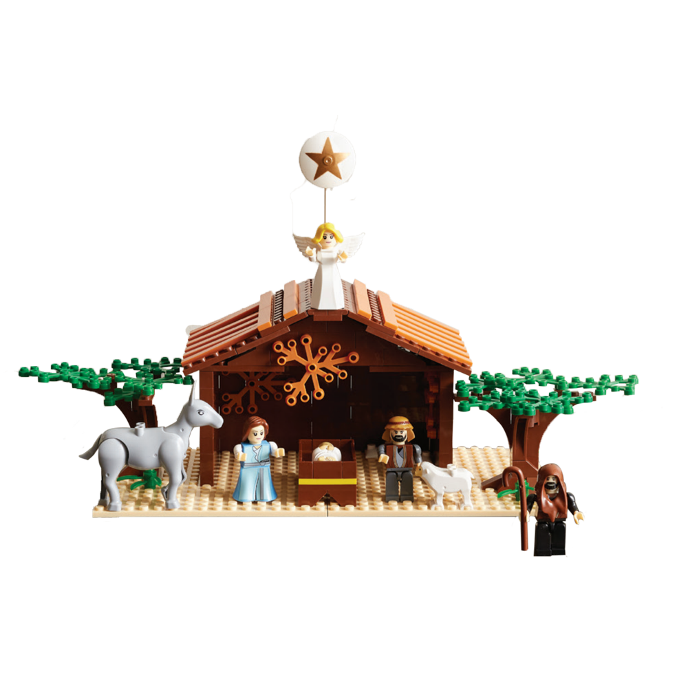 Brick'Em Young Building Block Plastic Nativity, , large image number 0