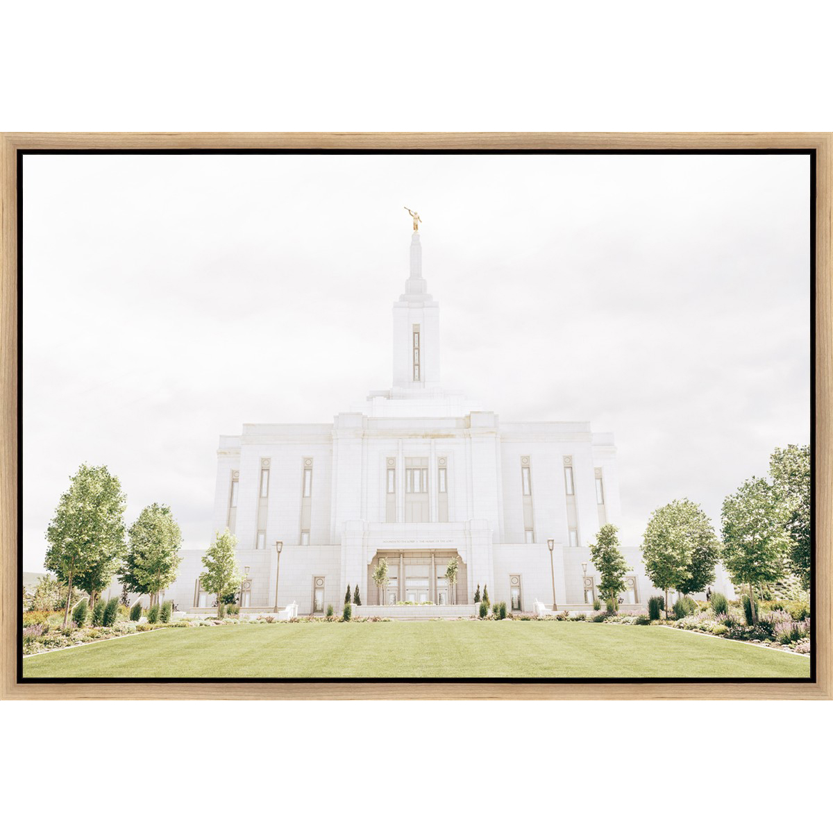 Sweet is the Work, Pocatello Temple (31.5x21.5 Framed Canvas)