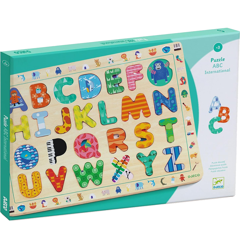 ABC International Wooden Puzzle - Djeco | Deseret Book