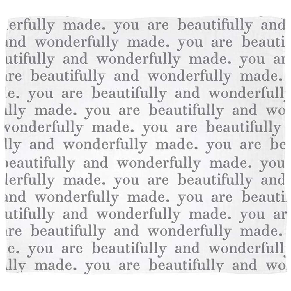 Wonderfully Made Swaddle Blanket, , large