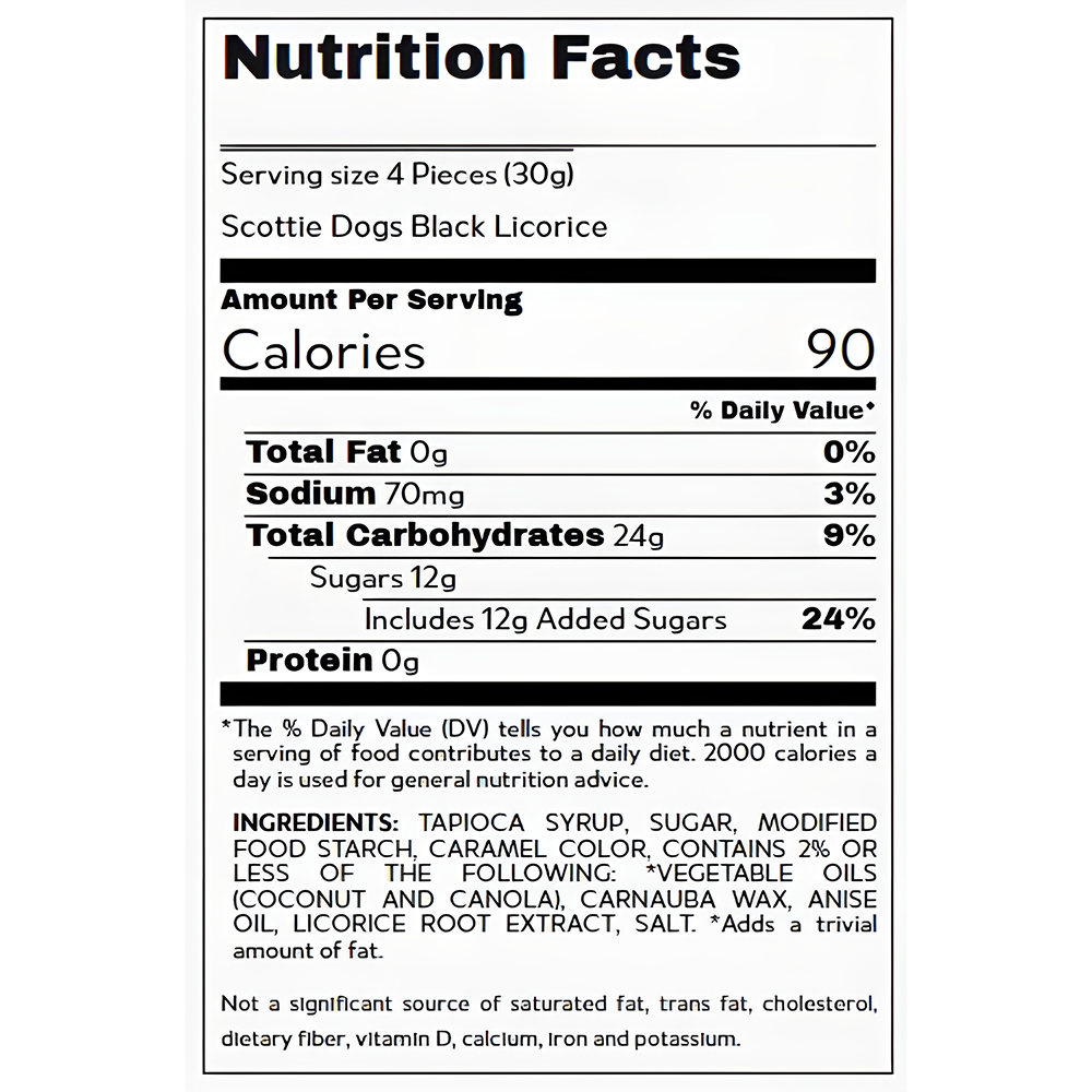 Jelly Belly Bagged Black Licorice Scottie Dogs 2.75 Oz, , large image number 2