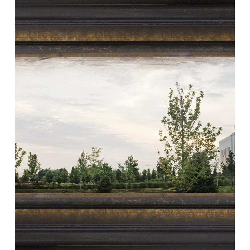 Kansas City Temple, the Day Dawn is Breaking (48x19 Canvas Framed Art), , large image number 3